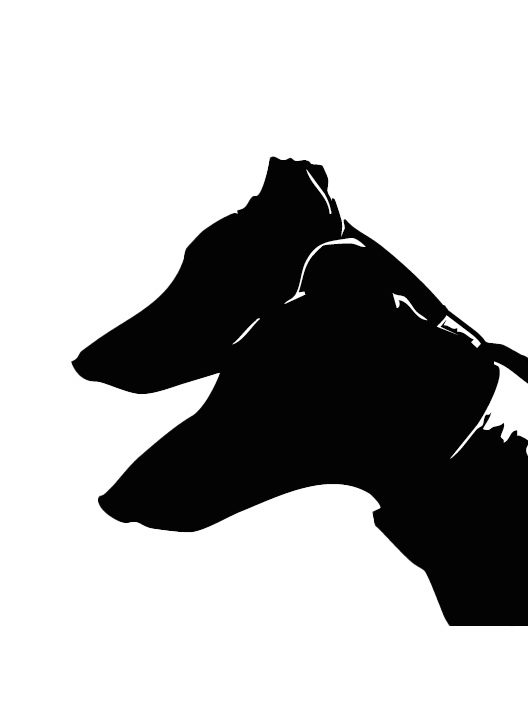 Two Black Hounds
